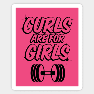 Curls are for Girls - Dark Sticker